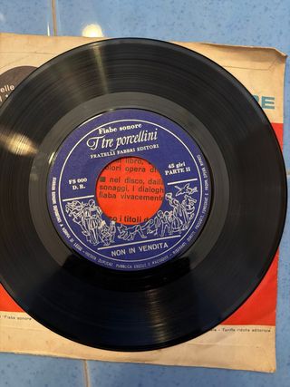 FIABE SONORE - I tre porcellini Vinile 45 giri