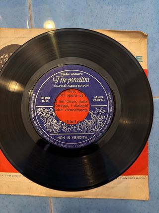 FIABE SONORE - I tre porcellini Vinile 45 giri