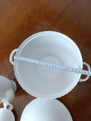 Cafetera y Sopera porcelana Alfares Pontesampaio