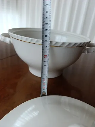 Cafetera y Sopera porcelana Alfares Pontesampaio