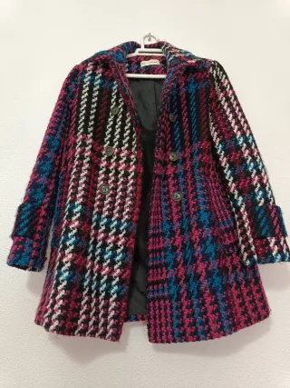 Abrigo Sfera Lana Multicolor Talla M