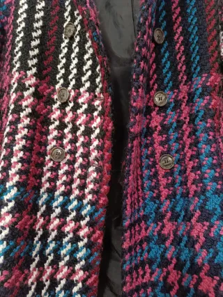 Abrigo Sfera Lana Multicolor Talla M