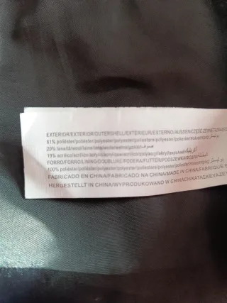 Abrigo Sfera Lana Multicolor Talla M