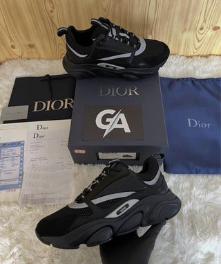 Zapatillas b22 Dior Negras y Grises - Talla 43
