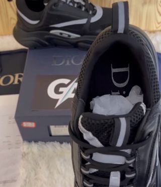 Zapatillas b22 Dior Negras y Grises - Talla 43