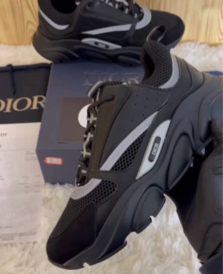 Zapatillas b22 Dior Negras y Grises - Talla 43