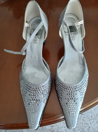 Zapatos de fiesta Jhesu plateados