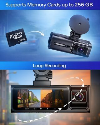 triple Dash Cam TrendVision Phantom 3CH GPS