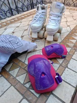 Patines Oxelo blancos talla 32