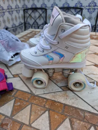 Patines Oxelo blancos talla 32