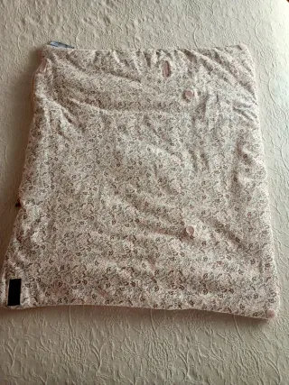 Saco capazo/cuco jané floral rosa