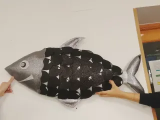 Almohada decorativa pez