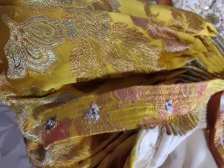 Vestido Fallera Marrón y Dorado