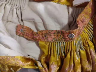 Vestido Fallera Marrón y Dorado