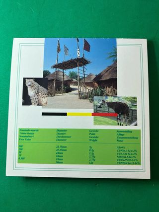 L#575 set FDC 1993 “Zoológico de Amberes 1843-199