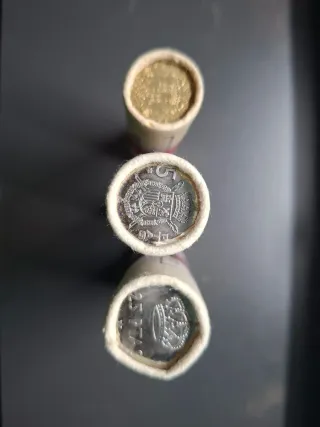 Cartuchos monedas 1, 5, 25 pesetas 19-12-75