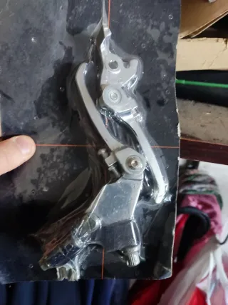 Manetas freno pit bike plata