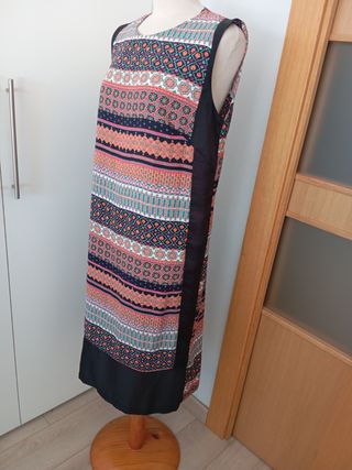 Vestido estampado XL multicolor