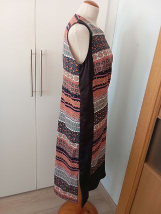 Vestido estampado XL multicolor