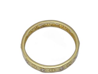 anillo oro 18k con piedra con circonita