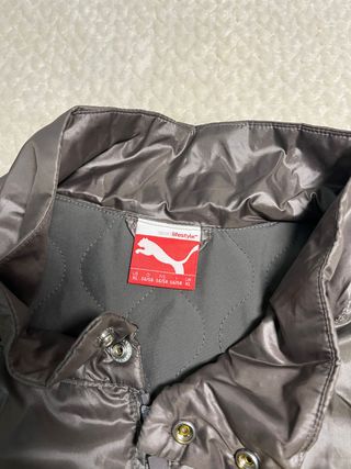 Puma Cazadora Plumas Gris y Amarilla Talla L