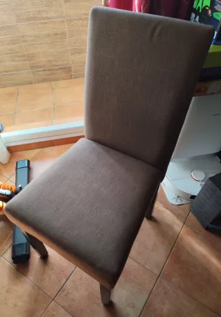 Mesa comedor extensible madera y sillas