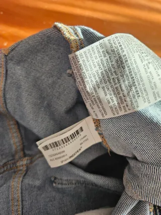 Mono vaquero Zara largo - Talla M - Denim con crem