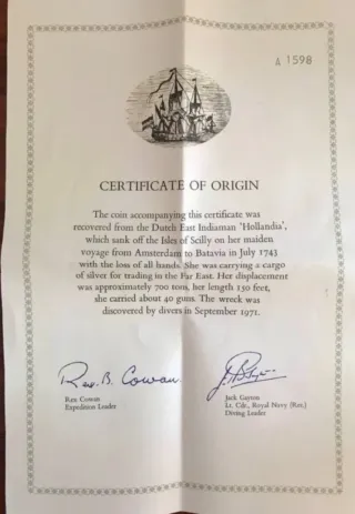 Monedas macuquinas de plata de naufragio