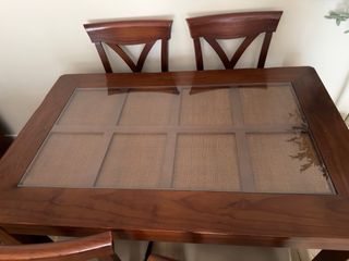 Conjunto de mesa de comedor extensible y sillas