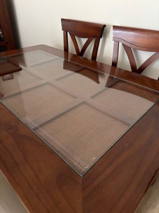 Conjunto de mesa de comedor extensible y sillas