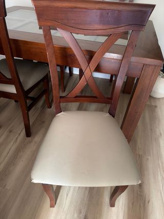 Conjunto de mesa de comedor extensible y sillas