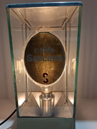 Lampada vintage vetro e metallo