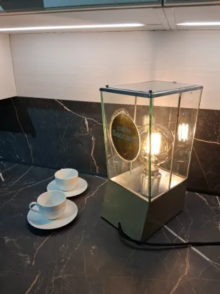 Lampada vintage vetro e metallo