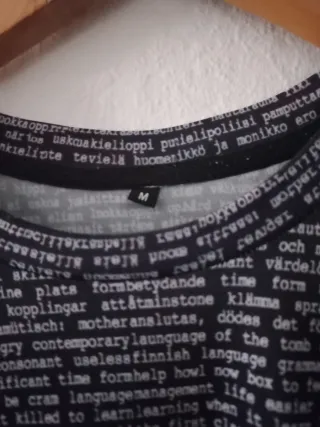 Camiseta con estampado de texto XO