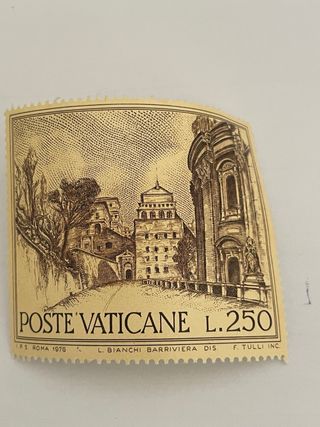 Francobollo Poste Vaticane 1976 L.250