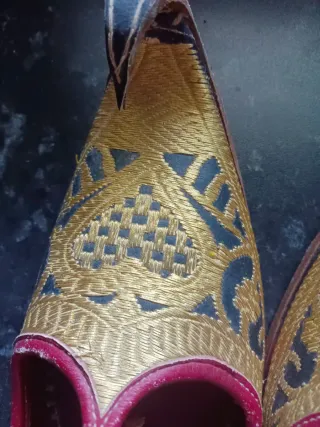 Zapatos de ceremonia oro turco
