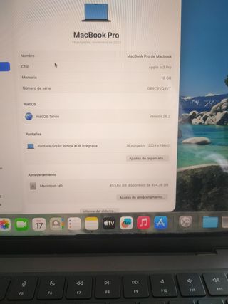 MACBOOK PRO 14'' M3 PRO 18GB RAM SEMINUEVO