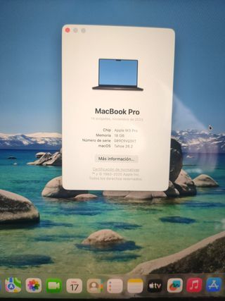 MACBOOK PRO 14'' M3 PRO 18GB RAM SEMINUEVO