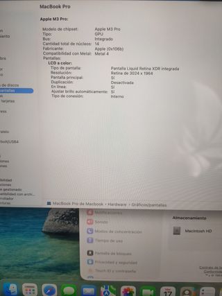MACBOOK PRO 14'' M3 PRO 18GB RAM SEMINUEVO