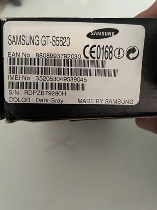 Samsung Onix Negro con Cargador y Caja