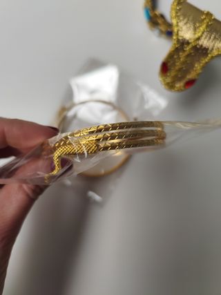 Conjunto Egipcio Cobra Diadema Brazaletes