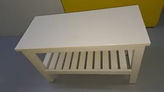 Mesa auxiliar IKEA blanca madera