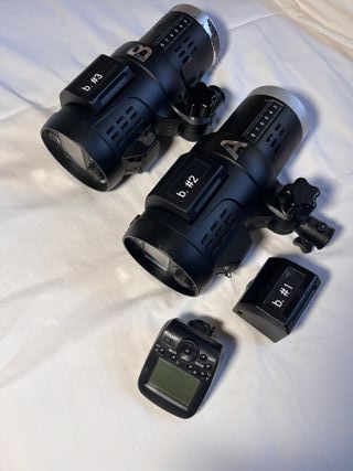 Flash 400W HSS 1/8000s + Disparador Nikon