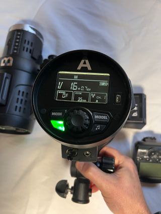 Flash 400W HSS 1/8000s + Disparador Nikon