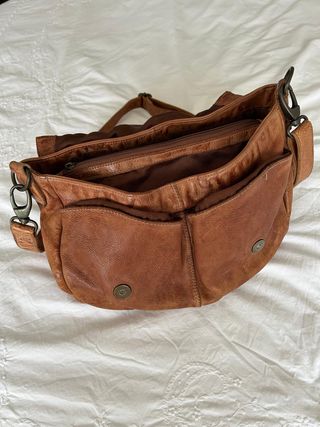 Bolso Bandolera Piel Trenzada-Estilo Boho-chic