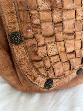 Bolso Bandolera Piel Trenzada-Estilo Boho-chic