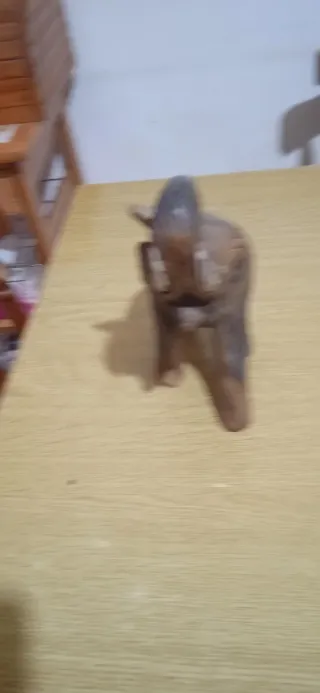 Statuetta Elefante Legno Decorativa