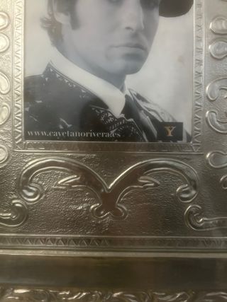 Magnifico cuadro de metal de estaño