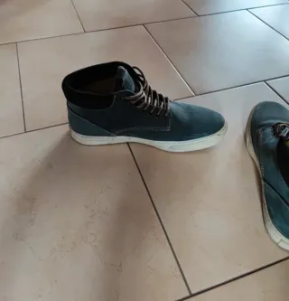 Scarpe uomo blu/petrolio Cafè Noir