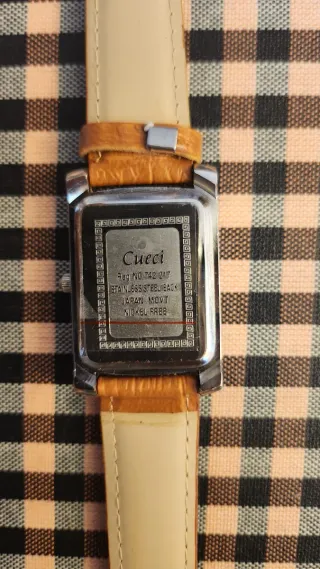 Reloj Cueci Mujer Cuero Marrón Plata SIN PILA